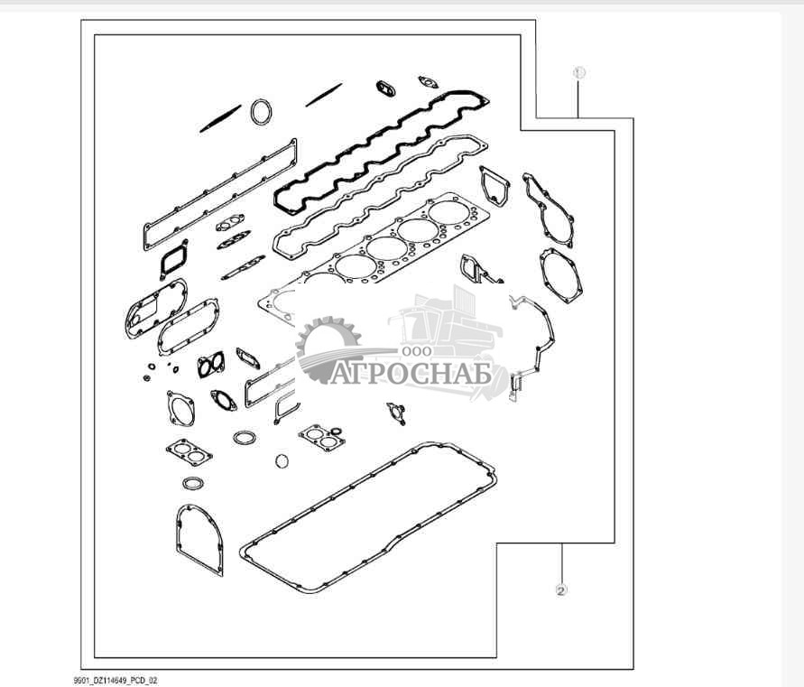 9901 Комплект для капитального ремонта двигателя (22) 